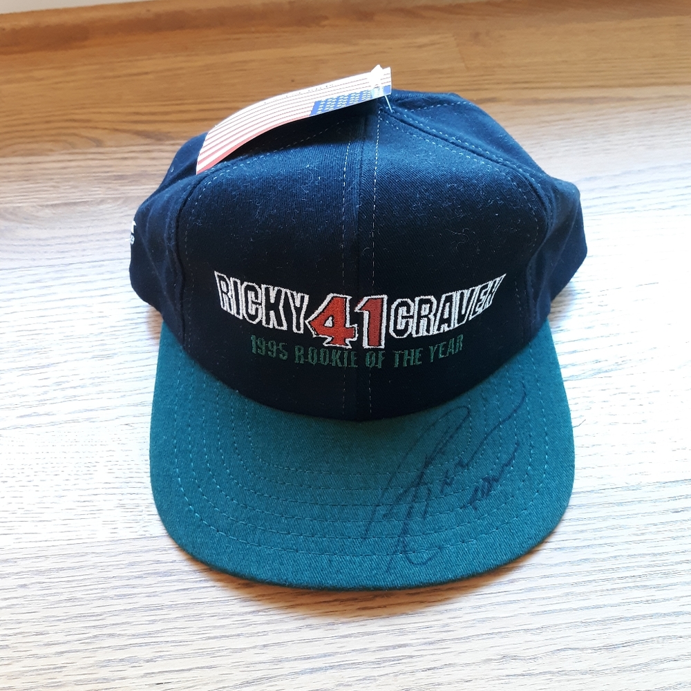 NEW Autographed Ricky Craven Rookie Hat